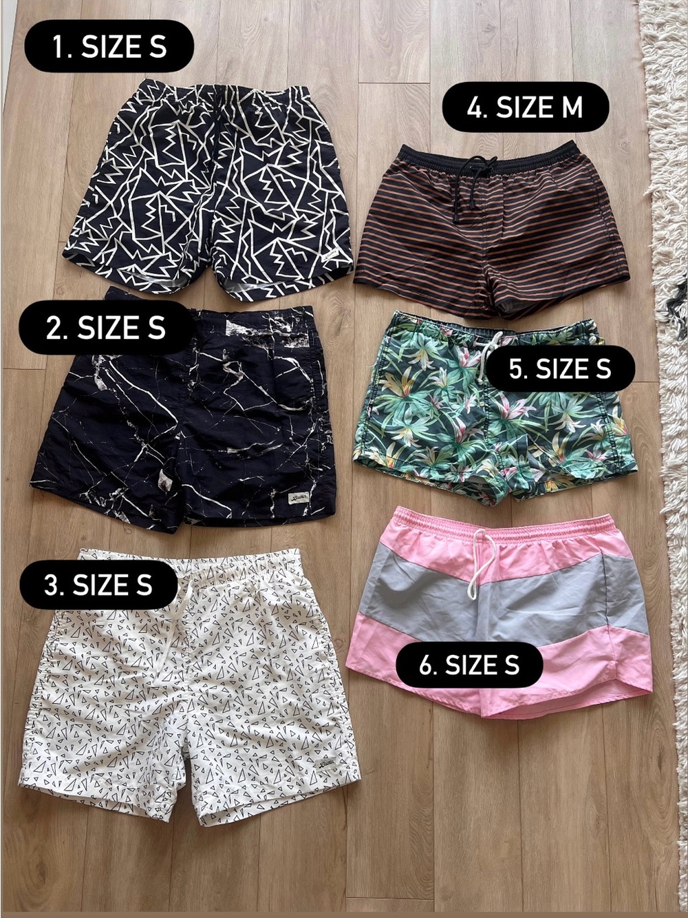 Men’s Swim Shorts - Size S & M - $15 Each